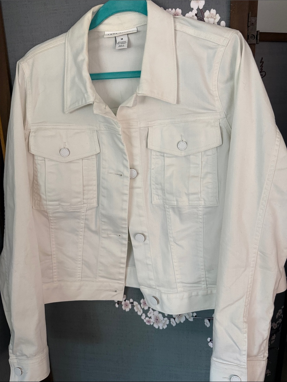 Lane Bryant Cream Cotton Jacket